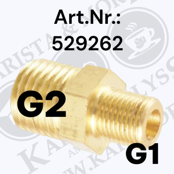Verschraubung G1: 1/8" G2: M12x1